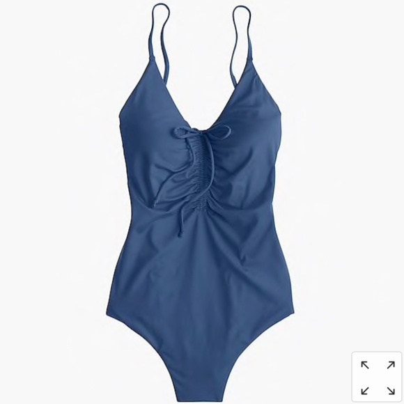 J. Crew Other - J. Crew Swimsuit One Piece Scoopback Ruched (B33)